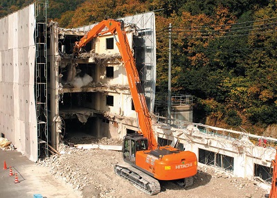 Гусеничный экскаватор-разрушитель Hitachi ZX350LC-3 Demolition