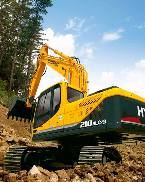 Гусеничный экскаватор Hyundai R210NLC-9S с грейфером